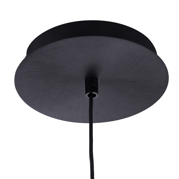 LED-Pendelleuchte Flute Typ A - Aluminium / Eisen - 1-flammig - Schwarz