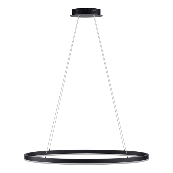 LED-Pendelleuchte Titus - Kunststoff / Aluminium - 1-flammig - Breite: 80 cm