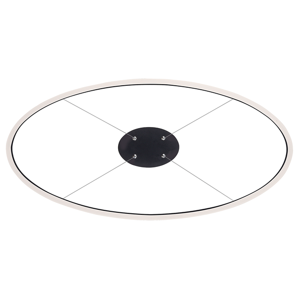 LED-Pendelleuchte Titus - Kunststoff / Aluminium - 1-flammig - Breite: 80 cm