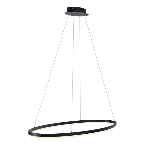 LED-Pendelleuchte Titus - Kunststoff / Aluminium - 1-flammig - Breite: 118 cm