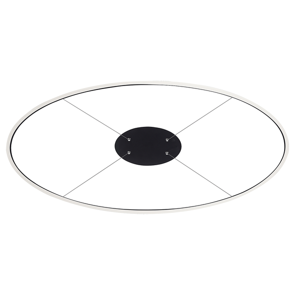 LED-Pendelleuchte Titus - Kunststoff / Aluminium - 1-flammig - Breite: 118 cm