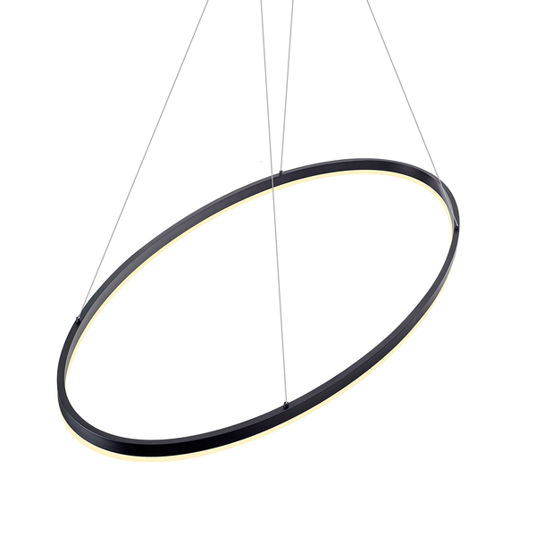 LED-Pendelleuchte Titus - Kunststoff / Aluminium - 1-flammig - Breite: 118 cm