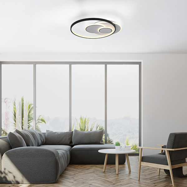 LED-Deckenleuchte Mailak Typ C - Aluminium / Eisen - 2-flammig