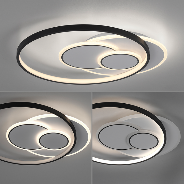 LED-Deckenleuchte Mailak Typ C - Aluminium / Eisen - 2-flammig