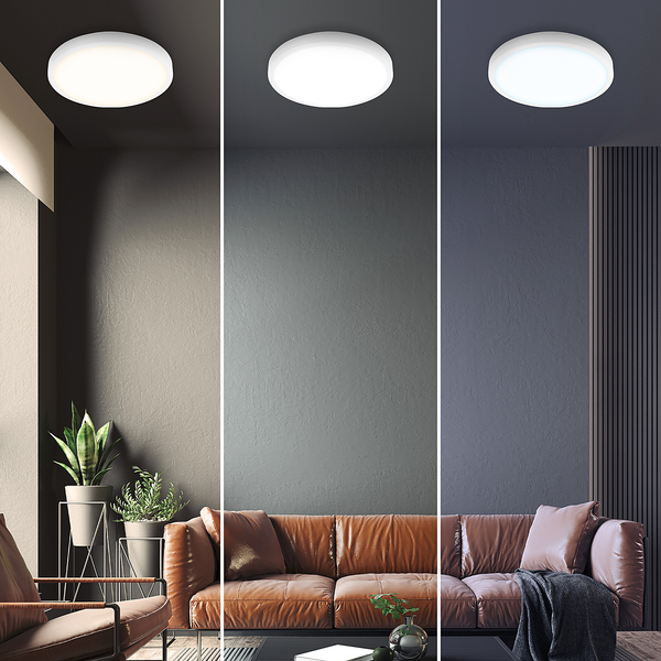 LED-Deckenleuchte Mauris - Kunststoff - Weiß