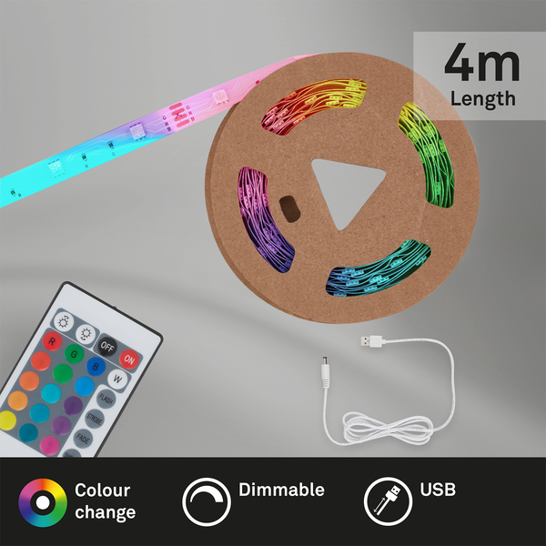 LED-Band Arax - Kunststoff - Weiß