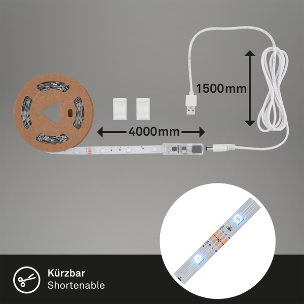LED-Band Arax - Kunststoff - Weiß