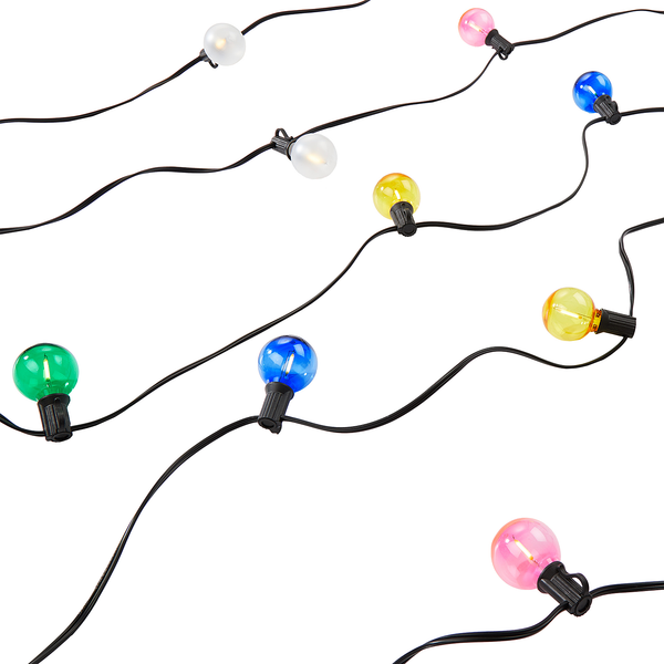 LED-Lichterkette RAINBOW BULBS - Polyester / Polystyren - Mehrfarbig