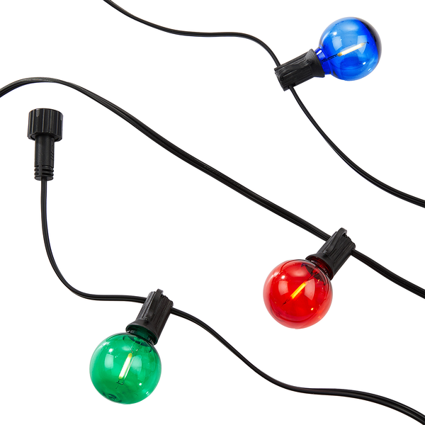 LED-Lichterkette RAINBOW BULBS - Polyester / Polystyren - Mehrfarbig