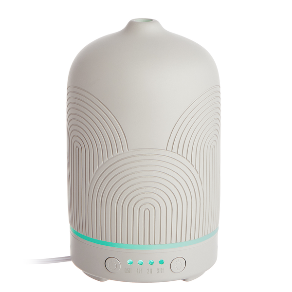 Aroma Diffuser CLOUD NINE - Aluminium / Polyester / Keramik - Grau