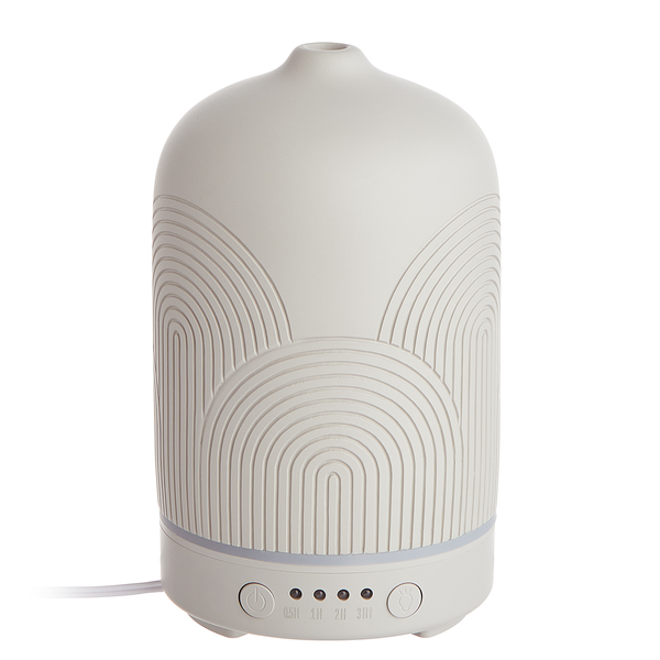 Aroma Diffuser CLOUD NINE - Aluminium / Polyester / Keramik - Grau