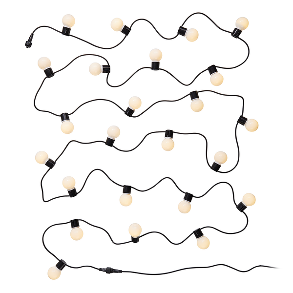 Lichterkette SUNSET - Kupfer / Polyester - Schwarz