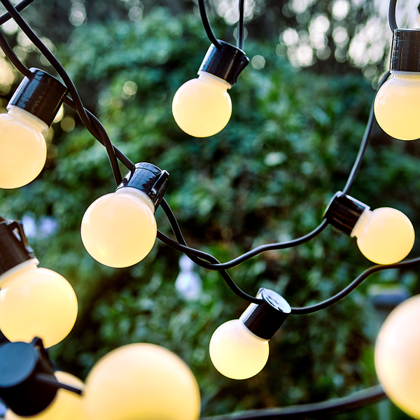 Lichterkette SUNSET - Kupfer / Polyester - Schwarz