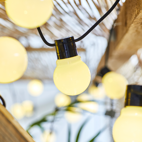 Lichterkette SUNSET - Kupfer / Polyester - Schwarz