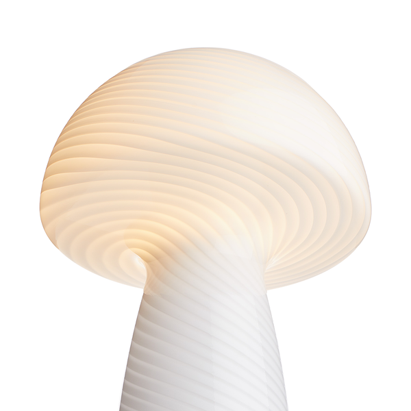 Tischleuchte FUNGI TOWN - Farbglas - Weiß