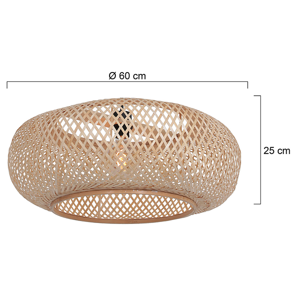 Lampenschirm Maze - Bambus - Beige
