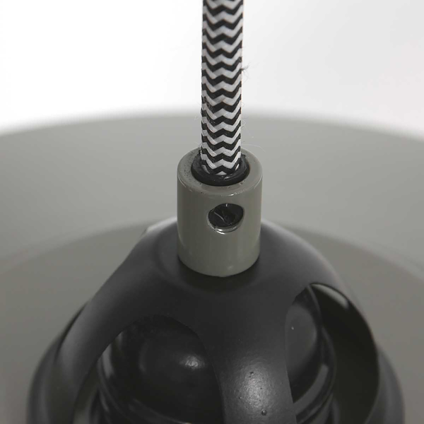 Pendelleuchte Nova - Aluminium - 1-flammig - Grau / Grün