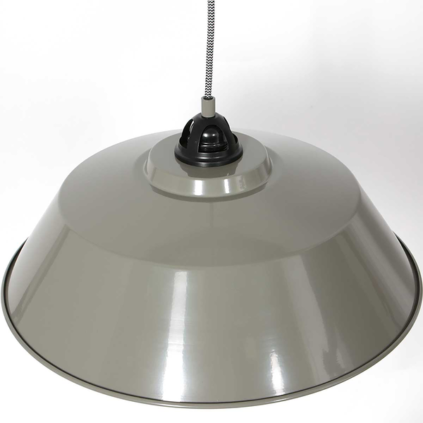 Pendelleuchte Nova - Aluminium - 1-flammig - Grau / Grün