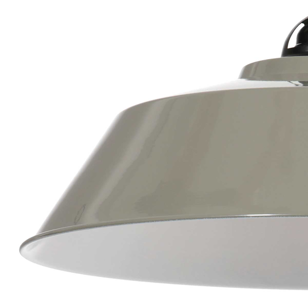 Pendelleuchte Nova - Aluminium - 1-flammig - Grau / Grün