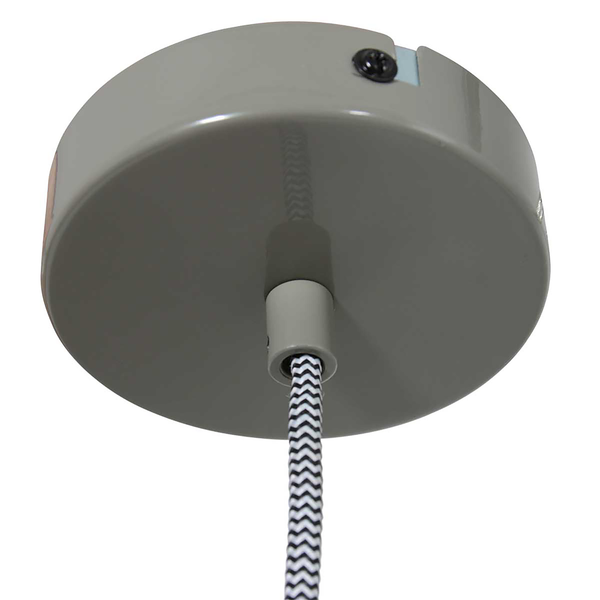 Pendelleuchte Nova - Aluminium - 1-flammig - Grau / Grün