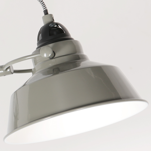 Wandleuchte Nova - Aluminium - 1-flammig - Grau / Grün