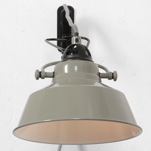 Wandleuchte Nova - Aluminium - 1-flammig - Grau / Grün