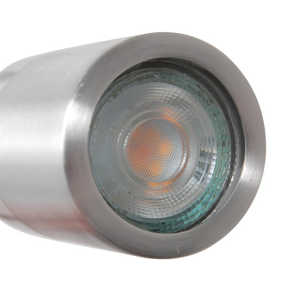 LED-Wandleuchte Upround - Aluminium - 1-flammig - Silber