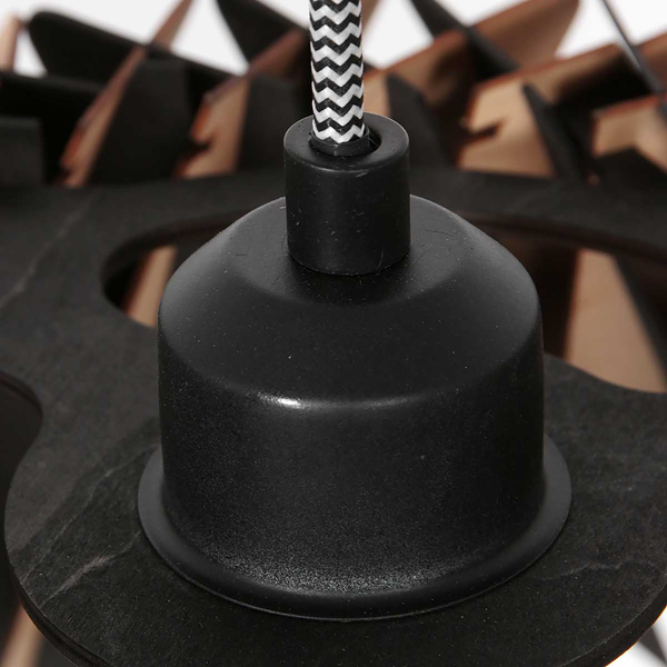 Pendelleuchte Maze Typ B - Bambus - 1-flammig - Braun