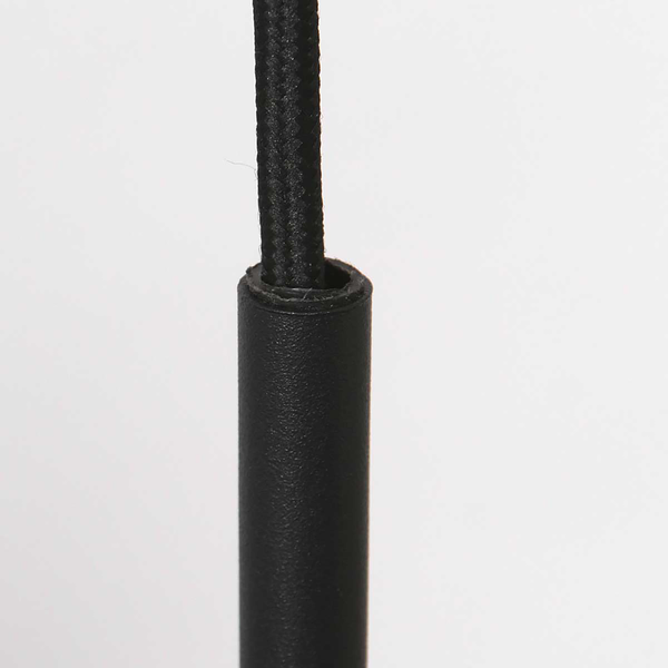 Pendelleuchte Bollique 1-flammig - Aluminium - Schwarz