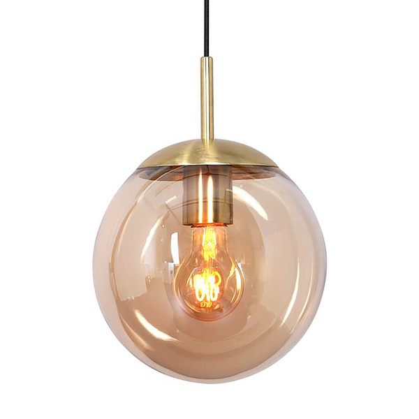 Pendelleuchte Bollique 1-flammig - Aluminium - Messing