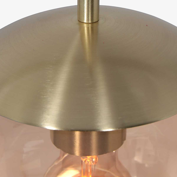 Pendelleuchte Bollique 1-flammig - Aluminium - Messing