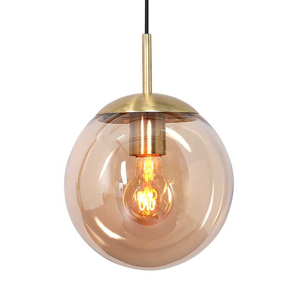 Pendelleuchte Bollique 1-flammig - Aluminium - Messing