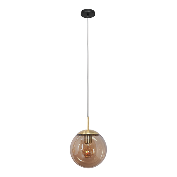 Pendelleuchte Bollique 1-flammig - Aluminium - Messing