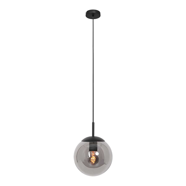 Pendelleuchte Bollique 1-flammig - Aluminium - Schwarz