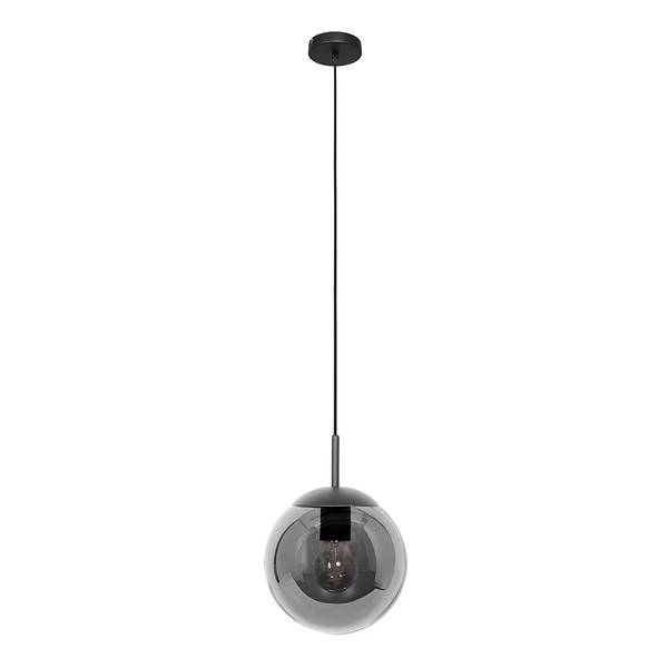 Pendelleuchte Bollique 1-flammig - Aluminium - Schwarz