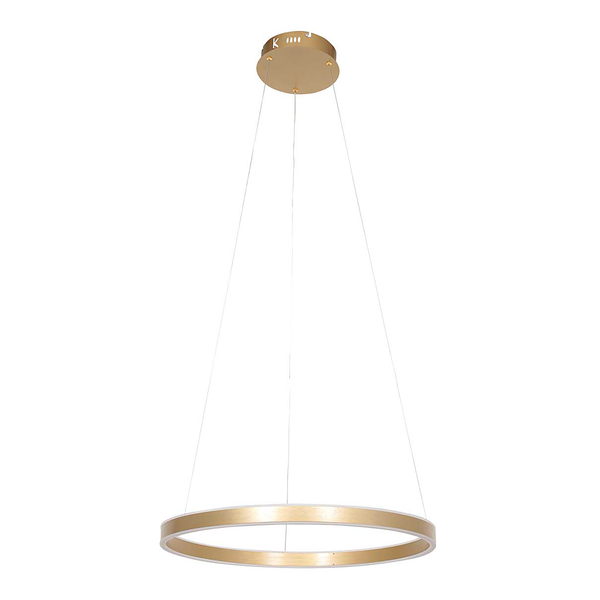 Pendelleuchte Ringlux - Aluminium - Gold - Durchmesser: 30 cm