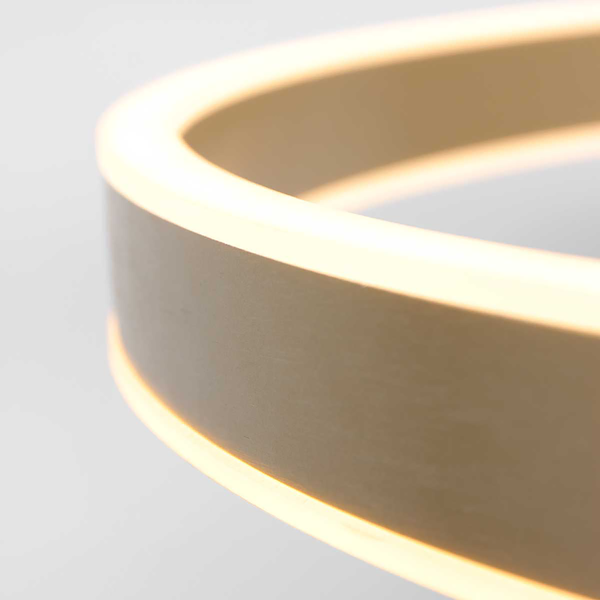 Pendelleuchte Ringlux - Aluminium - Gold - Durchmesser: 30 cm