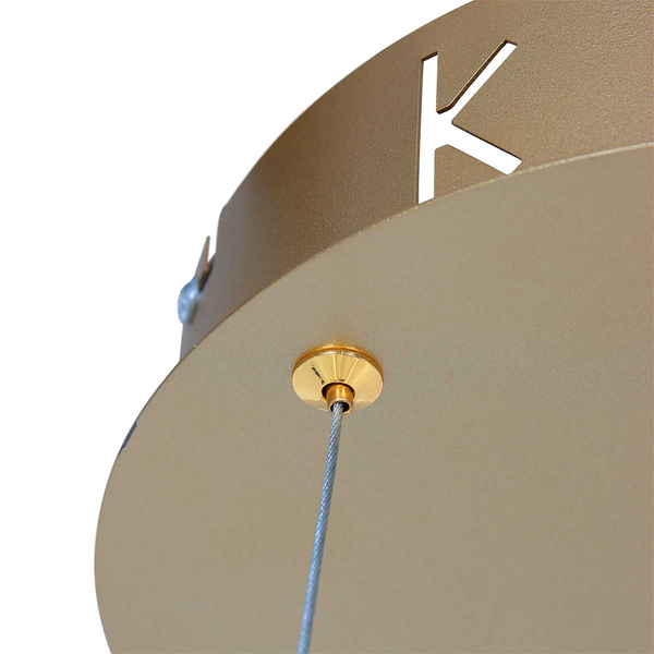 Pendelleuchte Ringlux - Aluminium - Gold - Durchmesser: 30 cm