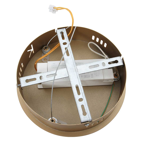 Pendelleuchte Ringlux - Aluminium - Gold - Durchmesser: 30 cm
