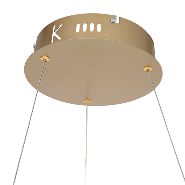 Pendelleuchte Ringlux - Aluminium - Gold - Durchmesser: 30 cm