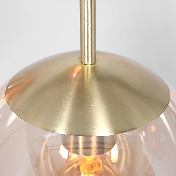 Pendelleuchte Bollique 5-flammig - Aluminium - Messing