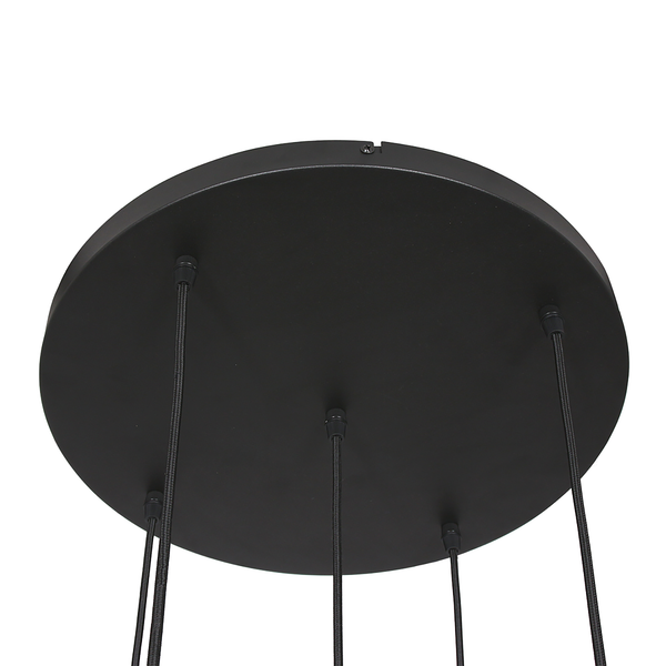 Pendelleuchte Bollique 5-flammig - Aluminium - Messing