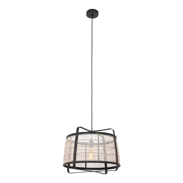 Pendelleuchte Capos - Aluminium - 1-flammig - Schwarz