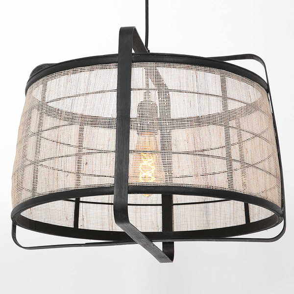 Pendelleuchte Capos - Aluminium - 1-flammig - Schwarz