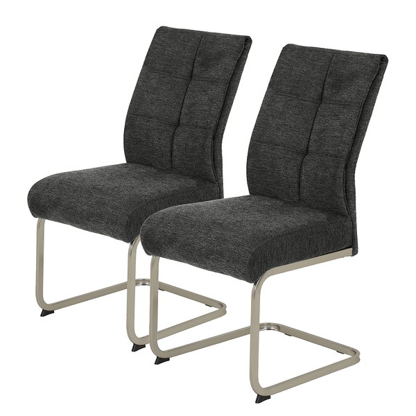 Freischwinger Melans 2er-Set - Anthrazit