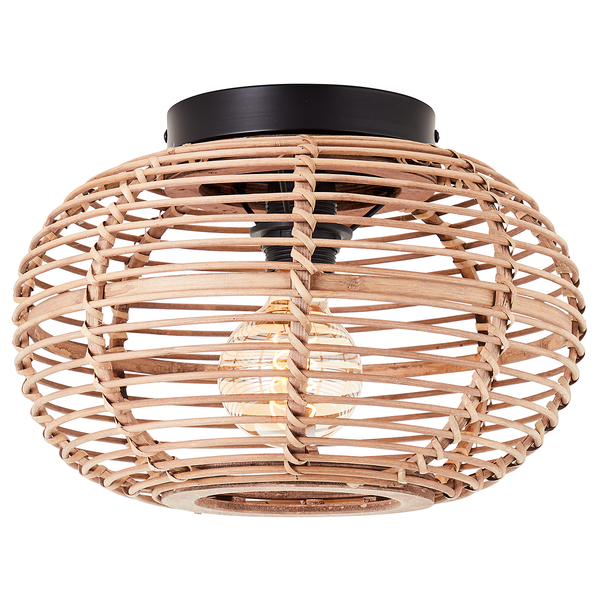 Deckenleuchte Woodball - Bambus massiv / Eisen - 1-flammig