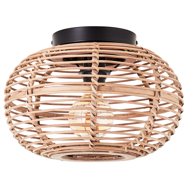 Deckenleuchte Woodball - Bambus massiv / Eisen - 1-flammig