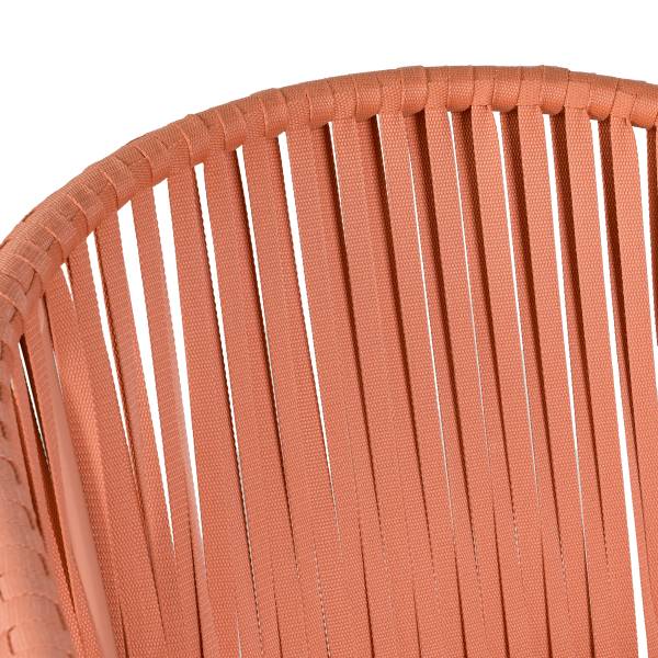 Gartenstuhl NOXI 2er-Set - Stahl / Polyester - Flamingorosa
