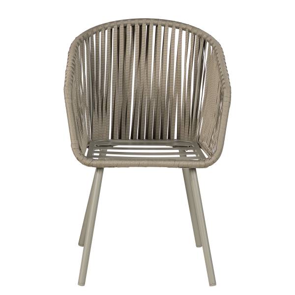 Gartenstuhl NOXI 2er-Set - Stahl / Polyester - Taupe