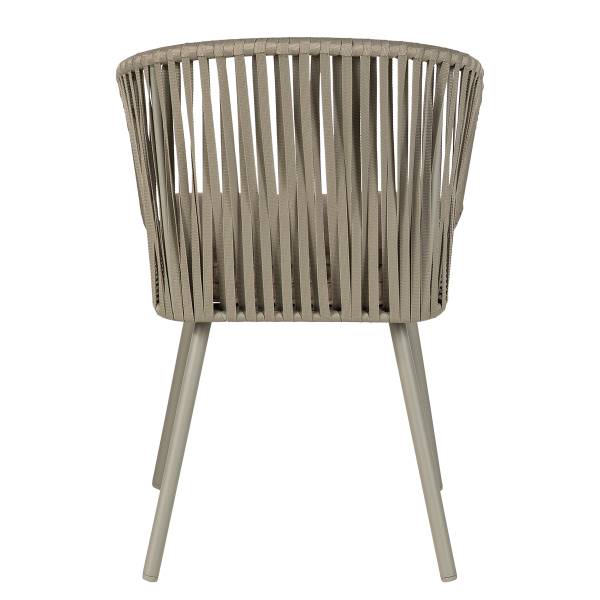 Gartenstuhl NOXI 2er-Set - Stahl / Polyester - Taupe